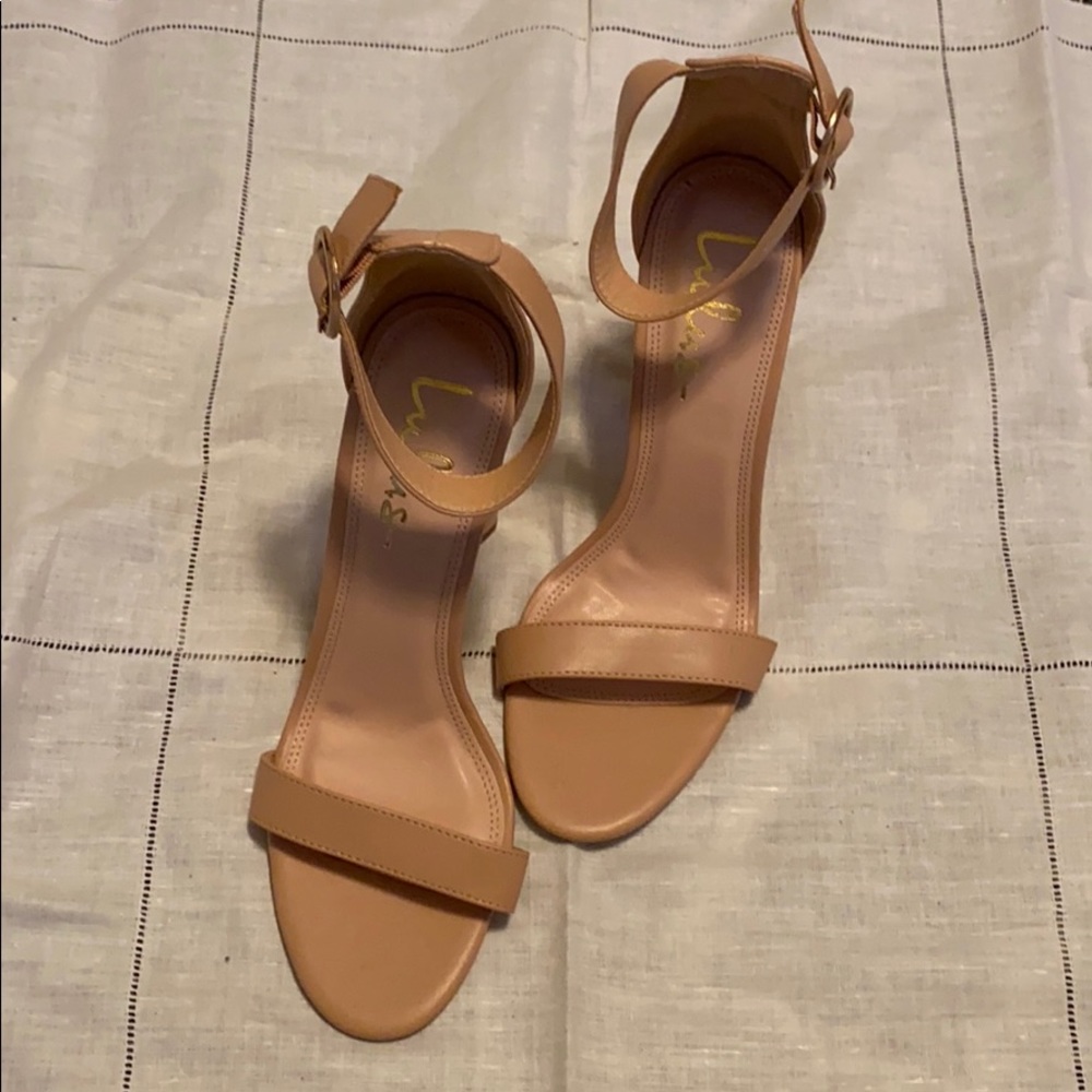 Lulu’s nude high heel sandals